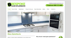 Desktop Screenshot of bespokeglasssplashbacks.net